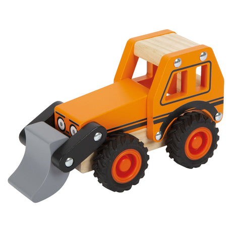 Lille fod - trægravemaskine orange