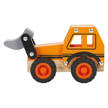 Lille fod - trægravemaskine orange