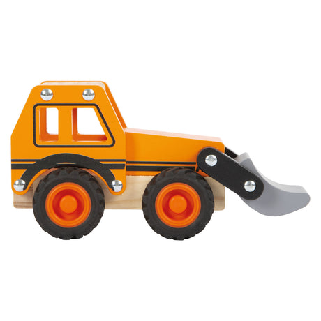 Lille fod - trægravemaskine orange