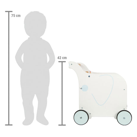 Lille fod - Baby Walker Toy Box Elephant