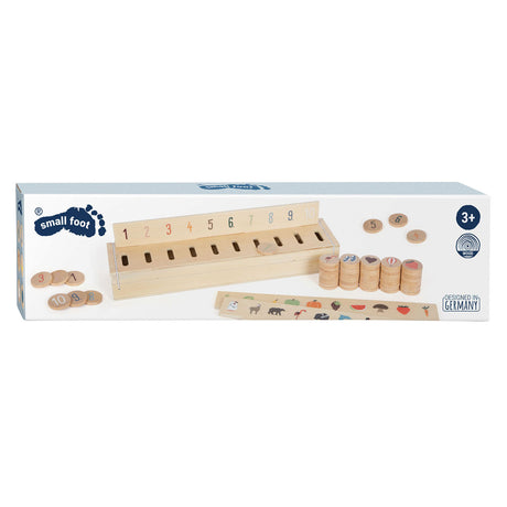 Lille fod - Wood Sortering Box World Explorer