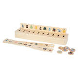 Lille fod - Wood Sortering Box World Explorer