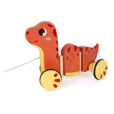 Lille fod - dinosaurfigur i træ
