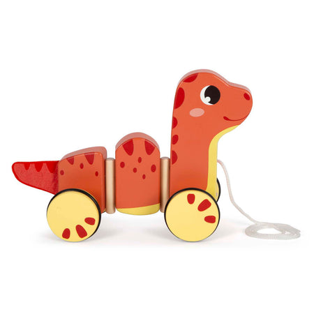 Lille fod - dinosaurfigur i træ