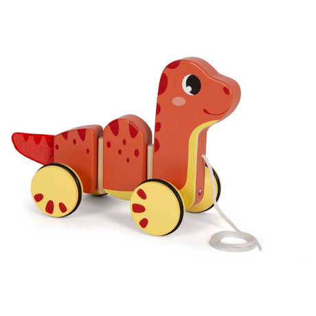 Lille fod - dinosaurfigur i træ