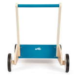 Lille fod - rollator i træ benzinblå