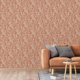 Hollandske Wallcoverings tapet Mae Oranje og Beige