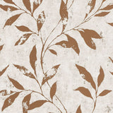 Hollandske vægcoverings tapet blade beige og brun