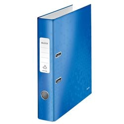 Leitz ordner 10060036 karton 80g m2 a4 breedte 5cm roze blauw rugetiket