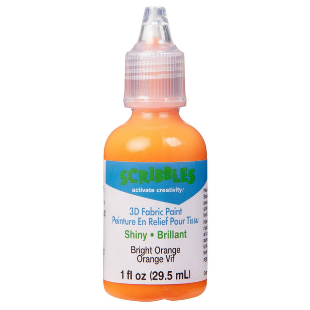 Skriblerier • 3D tekstilmaling blank 29,5ml orange