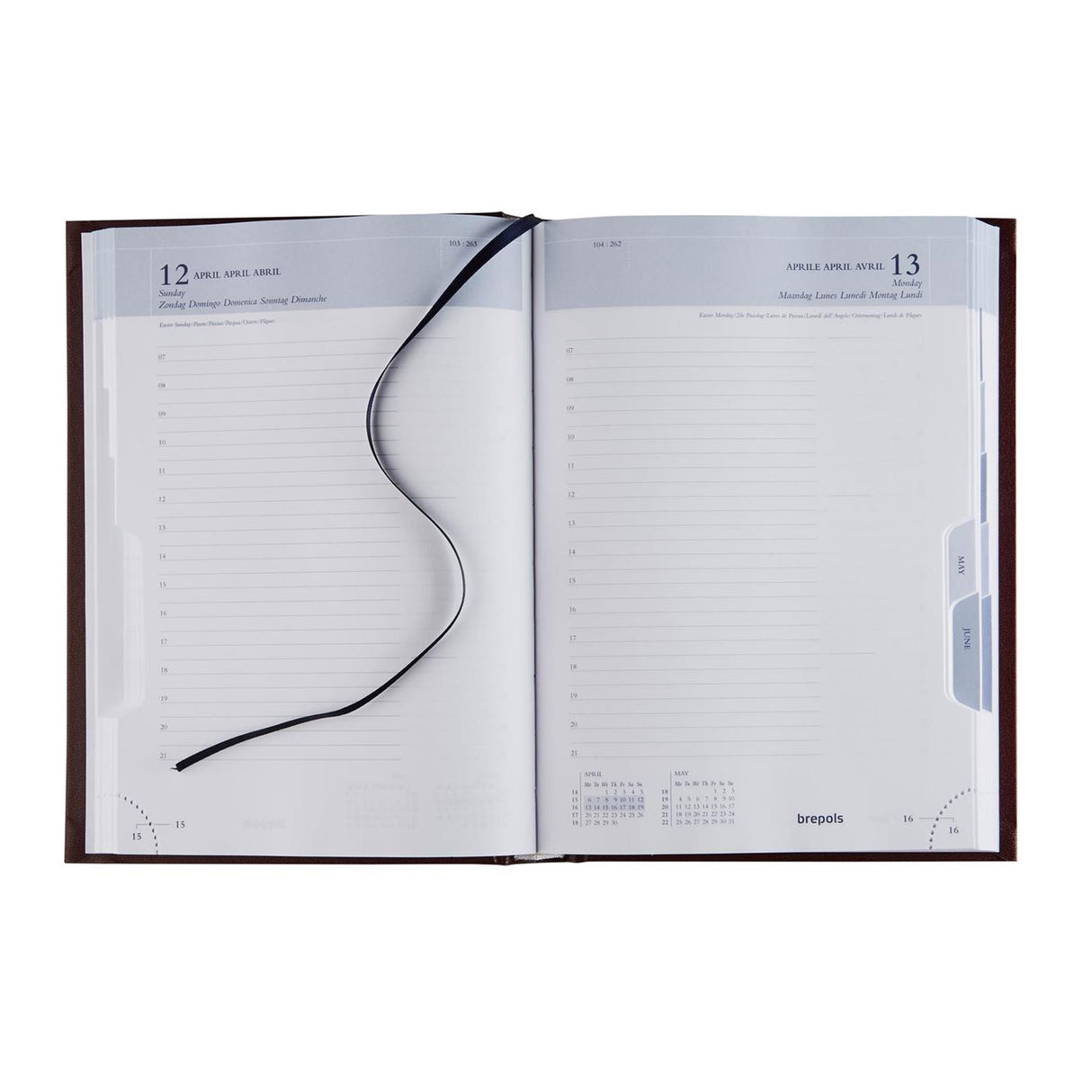 Brepols agenda minister lima sort 2026 15x21,5cm