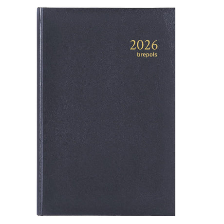 Agenda saturn kort lima brepols 20,8 x 13,3 cm blå 1 dag pr.