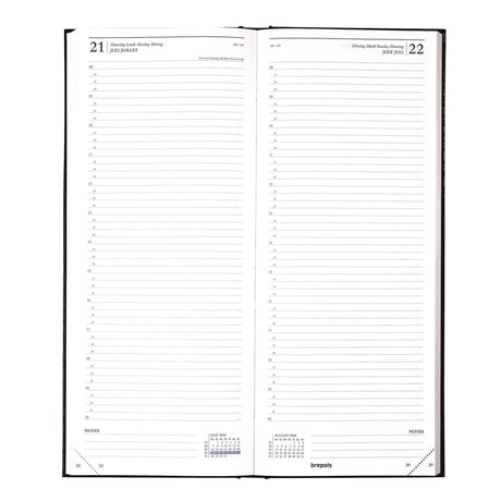 Brepols kalender Saturn 1 dag 2026 lang sort