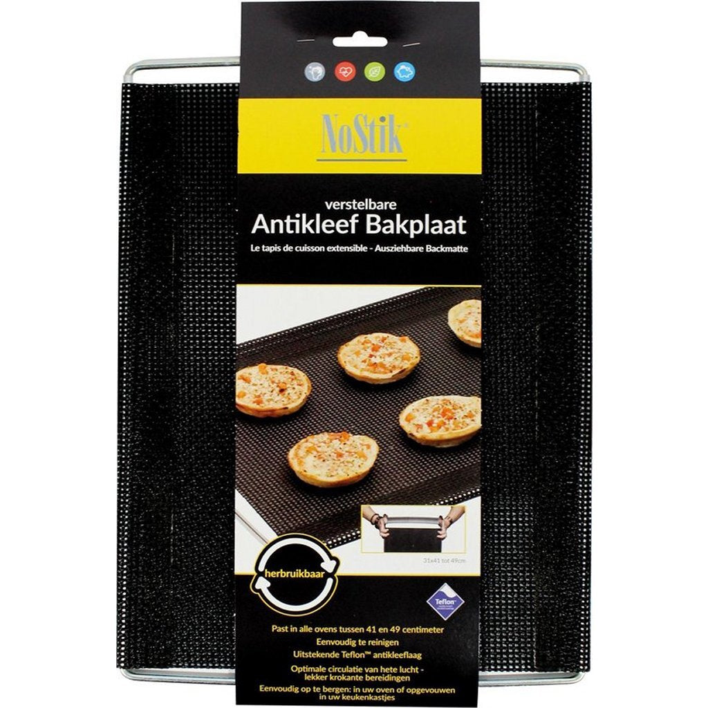 Nostik crisper mat 31x41-49 cm sort
