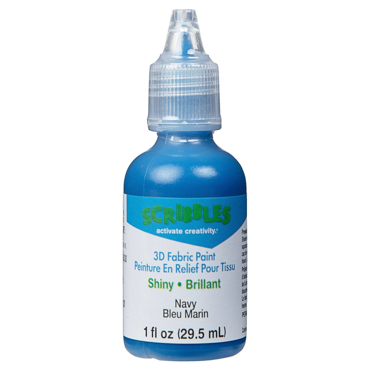 Skriblerier • 3D tekstilmaling blank 29,5 ml marineblå