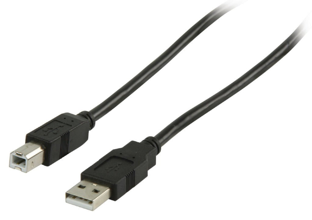 Valueline vlcp60100b10 usb 2.0 usb a han - usb b han kabel 1.00 m sort
