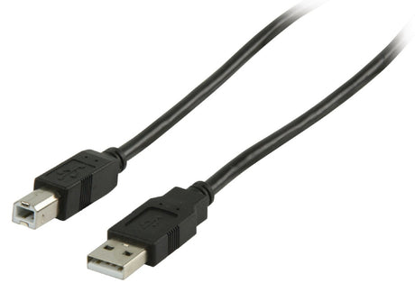 Valueline vlcp60100b10 usb 2.0 usb a han - usb b han kabel 1.00 m sort
