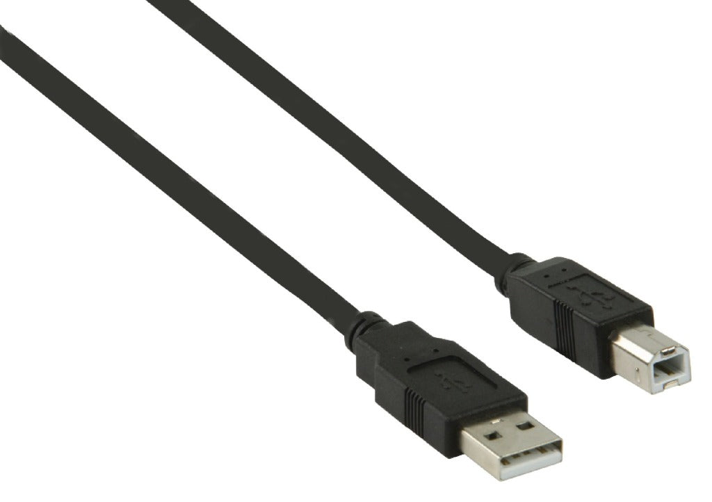 Valueline vlcp60100b10 usb 2.0 usb a han - usb b han kabel 1.00 m sort