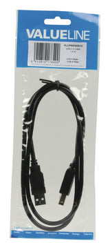Valueline vlcp60100b10 usb 2.0 usb a han - usb b han kabel 1.00 m sort