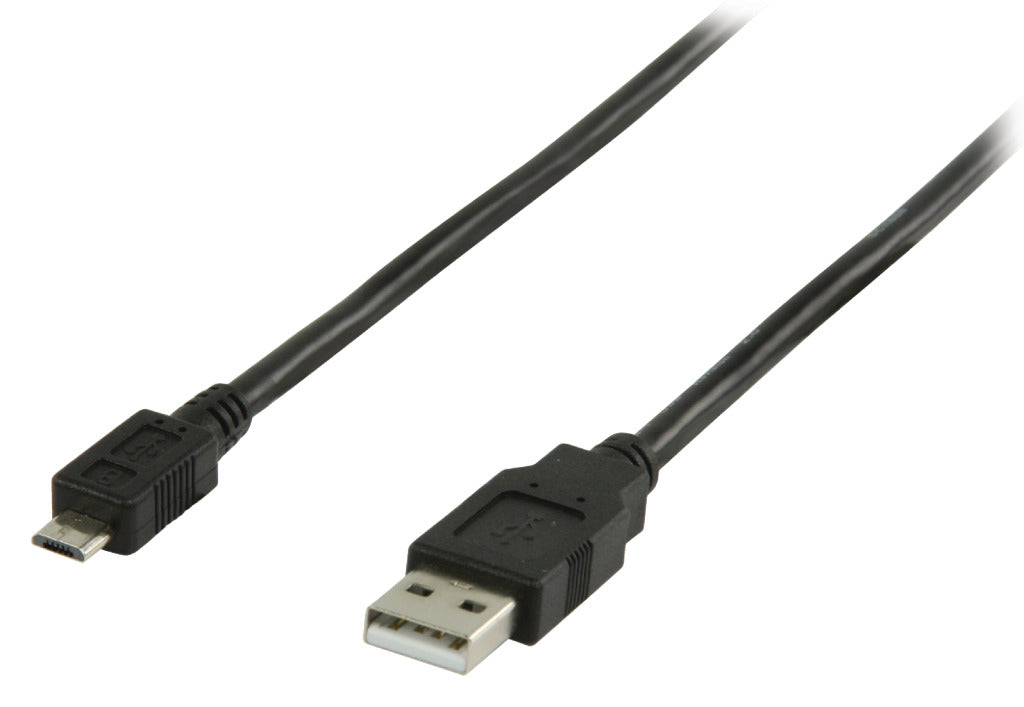 Valueline vlcp60500b10 usb 2.0 usb a han - usb micro b han kabel 1.00 m sort