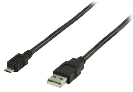 Valueline vlcp60500b10 usb 2.0 usb a han - usb micro b han kabel 1.00 m sort