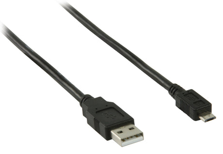 Valueline vlcp60500b10 usb 2.0 usb a han - usb micro b han kabel 1.00 m sort