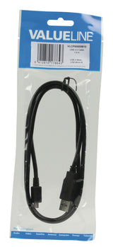 Valueline vlcp60500b10 usb 2.0 usb a han - usb micro b han kabel 1.00 m sort