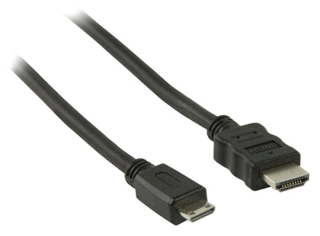 Valueline vlvp34500b10 højhastigheds hdmi kabel med ethernet hdmi - hdmi mini stik 1,00 m sort
