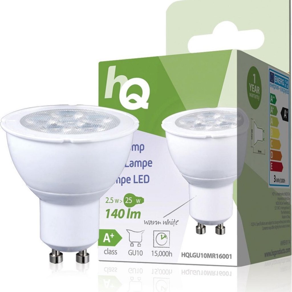 HQ LED-reflektor 2,5W 140 lumen Gu10