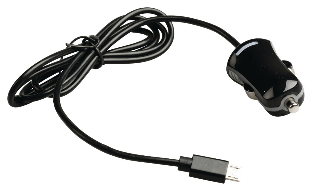 Valueline vlmb60890b10 micro usb biloplader micro usb han - 12v biltilslutning 1.00 m sort 2.1a