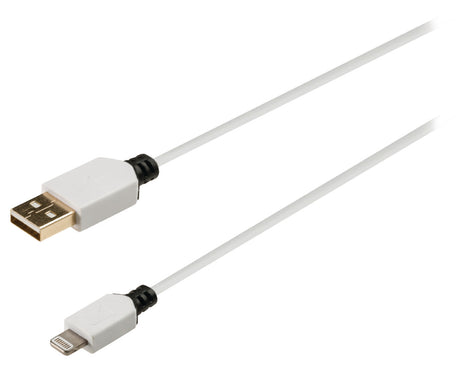 K ouml;nig knm39300w10 synkroniserings- og opladningskabel 8-benet lightning han - USB 2.0 a han 1,00 m hvid