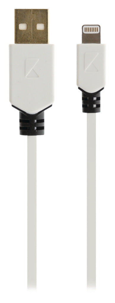 K ouml;nig knm39300w10 synkroniserings- og opladningskabel 8-benet lightning han - USB 2.0 a han 1,00 m hvid