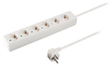 Valueline vles630f001wh fatning 6-vejs 3,00 m hvid