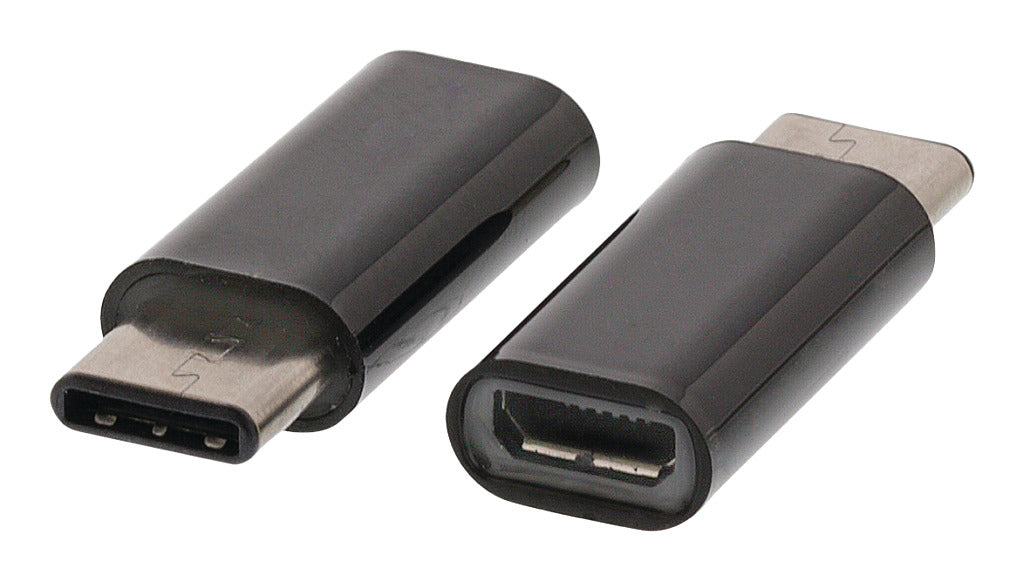 Valueline VLCP60910B USB 2.0 adapter USB-C han - USB Micro-B hun sort