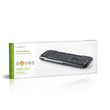 Nedis kbmu100bkus kablet usb-tastatur multimedienøgler os internationale