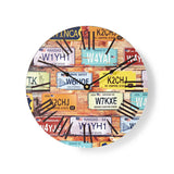 Nedis clwa007wd30lp rundt vægur diameter 30 cm rejsetema