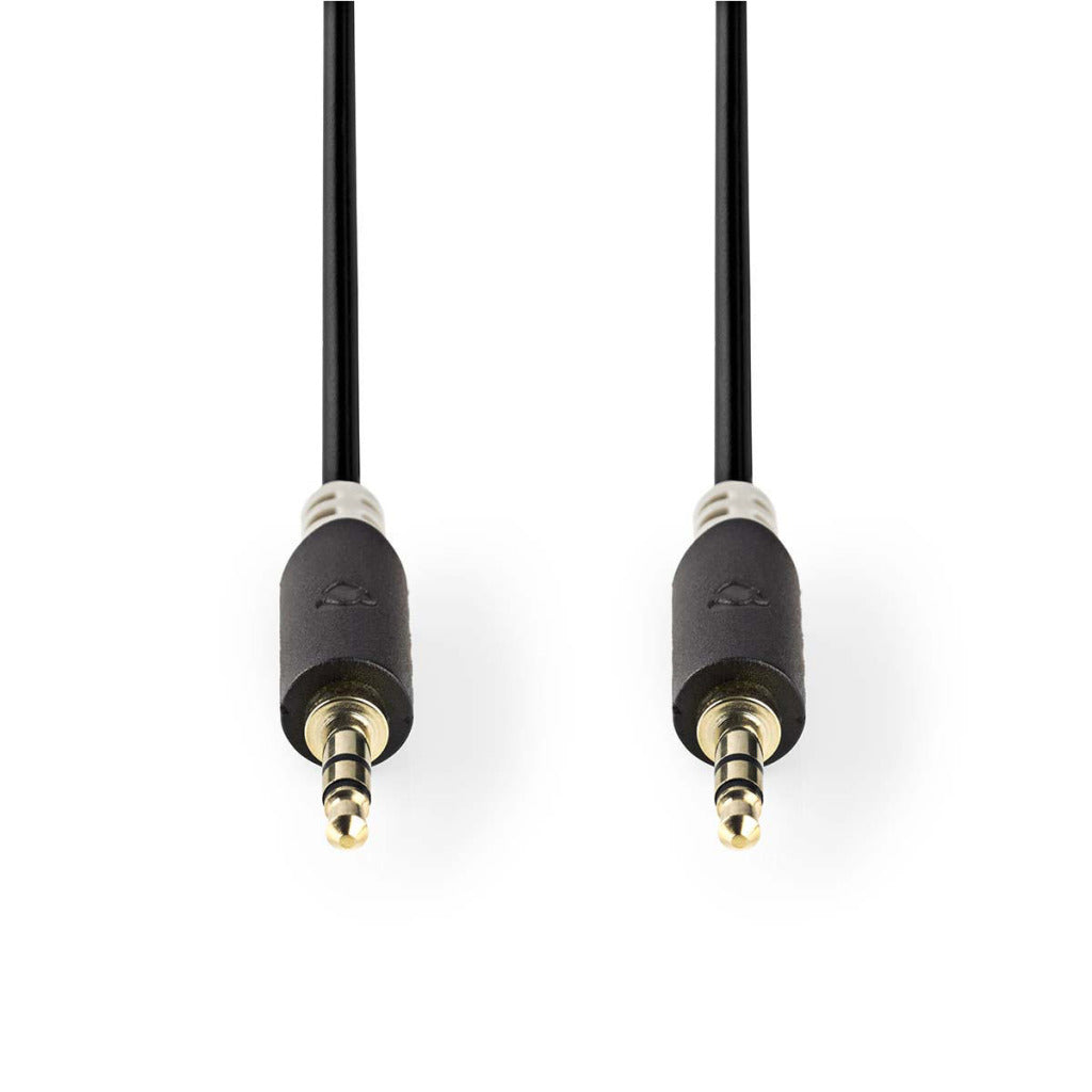 Nedis cabp22000at20 stereolydkabel 3,5 mm han - 3,5 mm han 2,0 m antracit