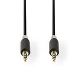 Nedis cabp22000at20 stereolydkabel 3,5 mm han - 3,5 mm han 2,0 m antracit