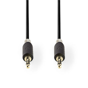 Nedis cabp22000at20 stereolydkabel 3,5 mm han - 3,5 mm han 2,0 m antracit