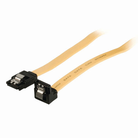 Nedis ccgp73255ye05 datakabel sata 6 gb s sata 7-pin hun med lås - sata 7-pin hun 90 grader; vinklet med lås 0,5 m gul
