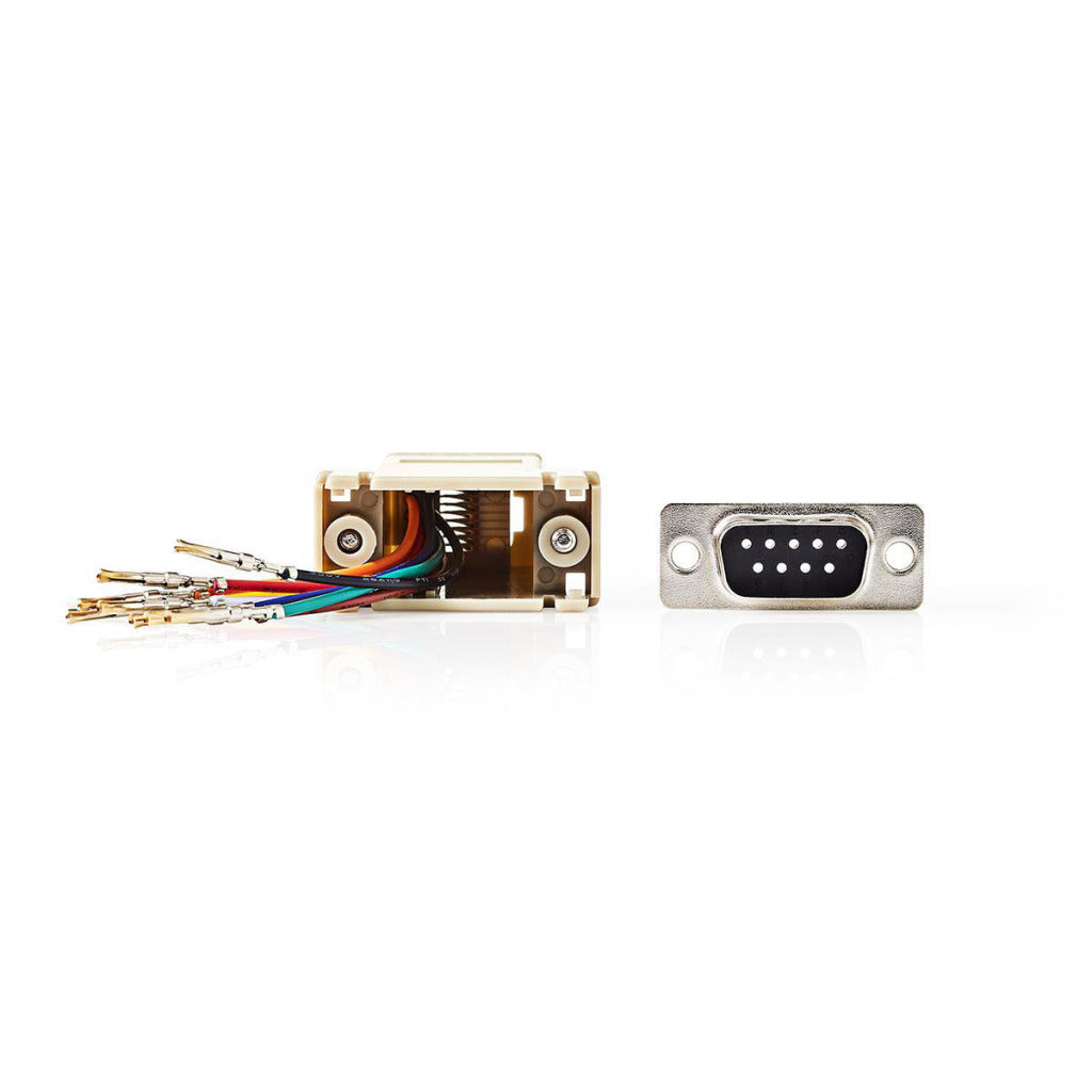 Nedis ccgp52820iv d-sub adapter d-sub 9-benet hun - rj45 (8p8c) hun elfenben