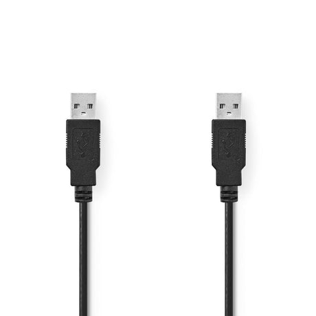 Nedis ccgt60000bk10 kabel usb 2.0 a han - en han 1.0 m sort