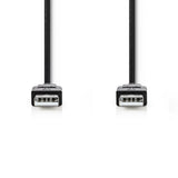 Nedis ccgt60000bk10 kabel usb 2.0 a han - en han 1.0 m sort