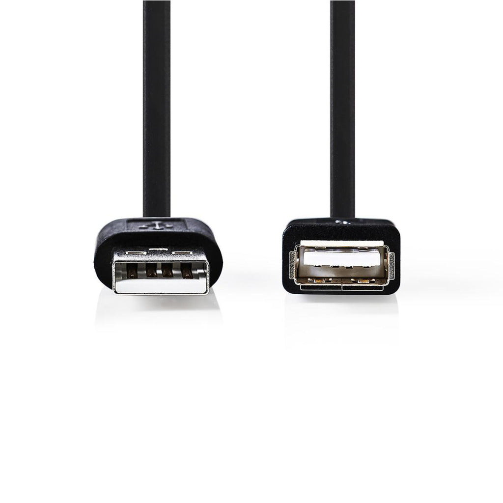 Nedis ccgt60010bk10 kabel usb 2.0 a han - usb en hun 1.0 m sort