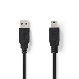 Nedis ccgt60300bk10 kabel usb 2.0 a han - mini 5-pin han 1,0 m sort