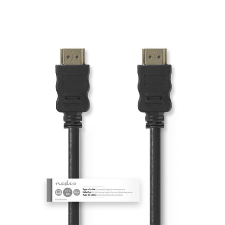 Nedis cvgt34000bk30 højhastigheds hdmi kabel med ethernet 3 m sort
