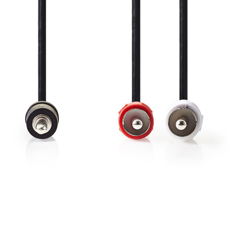 Nedis cagt22200bk15 stereo lydkabel 3,5 mm han - 2x rca han 1,5 m sort