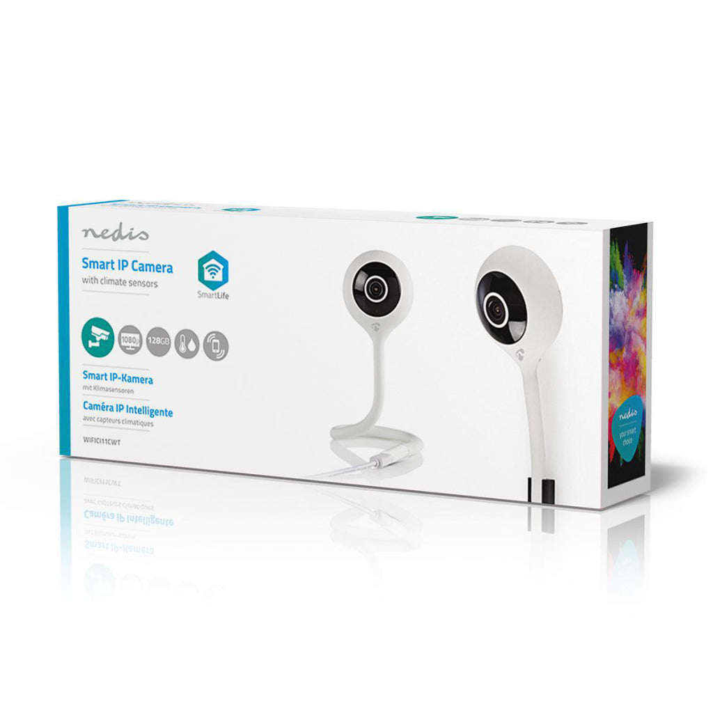 Nedis wifici11cwt wi-fi smart ip kamera klimasensor fuld hd 1080p