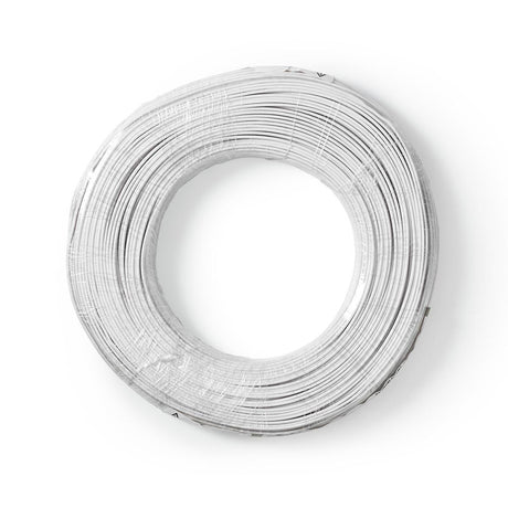 Nedis cagw0500wt1000 højttalerkabel 2x 0,50 mm2 100 m folie emballage hvid