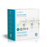 Nedis wifilw30crgu10 wi-fi smart led lampe varm til kølig hvid gu10 3-pack